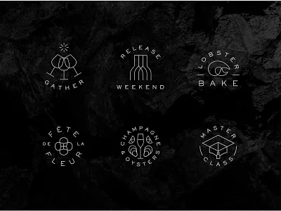 RdV Events iconography illustration logo vector