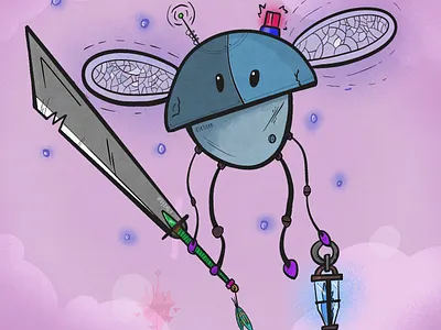 Daily Drawing Series: Guard art blue branding creature daily daily drawing drawing fantasy illustration procreate procreate app