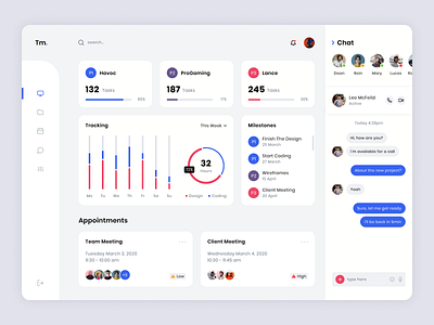 Dashboard UI account admin admin panel analytics chat dashboard interface light theme management messaging modern saas stats team ui uiux user interface web web app web application