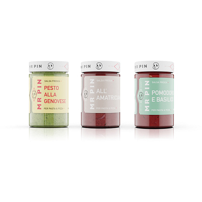 Mr Pin Salsa Fresca branding design icon illustration logo minimal packaging packaging design pasta simple vector