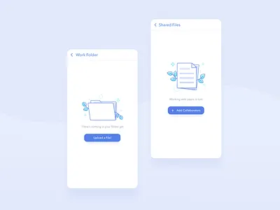 Mobile Empty States clean ui empty state empty states icons illustration illustrator mobile mobile app mobile app design mobile design mobile ui
