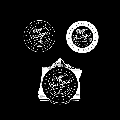 Birdges Youth Group logo badge design badge logo branding clean clean design design icon logo project typography vector