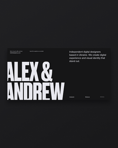 Portfolio black design interaction minimalism typography ui ux web web design