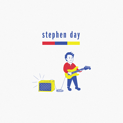 Stephen Day T-Shirt Design merch mid century modern music musician t shirt t shirt illustration