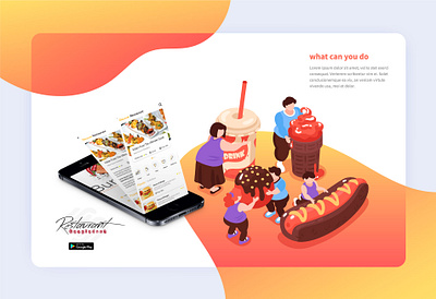 Restaurant apps ׀ UI Design app design graphic design illustration logo photoshop ui ui ux ux web design