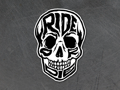 Ride or Die hand drawn hand lettered hand lettering illustration sticker typography