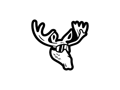 Moose WIP illustration logo mascot moose outdoors