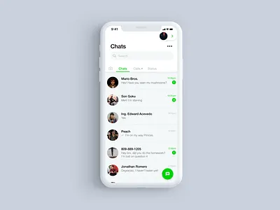WhatsApp Home Screen Redesign app clean ui illustration redesign ui