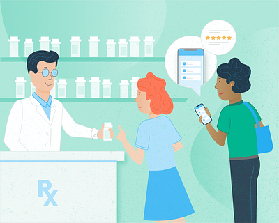 Digital Pharmacist retargeting ad illustration