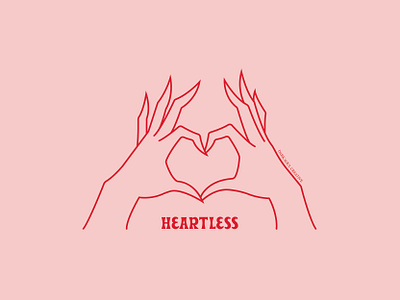 Heartless design graphic art illustration vector