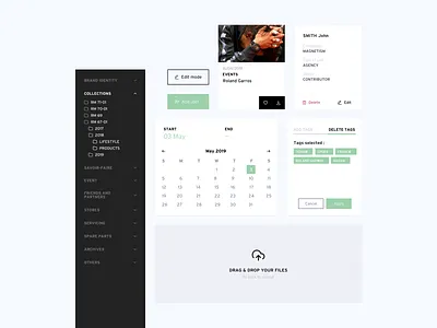 DAM RICHARD MILLE ELEMENTS design design system interaction interaction design ui ui design ui kit