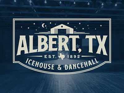 Albert, TX branding branding design hospitalitybranding illustration logo signage