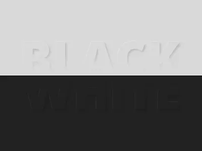 Black & White ❤ black clean concept dark minimal typography white