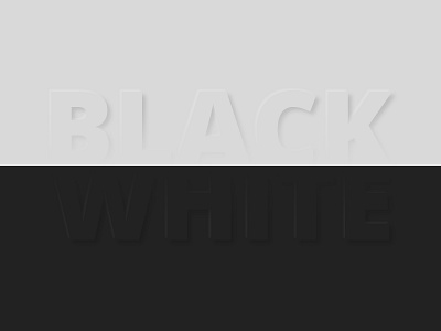 Black & White ❤ black clean concept dark minimal typography white