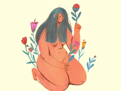 Gardener character illustration characterdesign girl girl illustration procreateapp