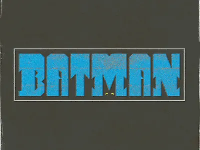 Batman Type Exploration batman design illustration illustrator typography vector