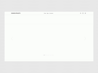 Common Project — minimalistic online store interface minimal minimalism minimalist design minimalistic ui ux web website whitespace