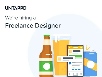 We're Hiring! beer css freelance freelance design hiring html untappd