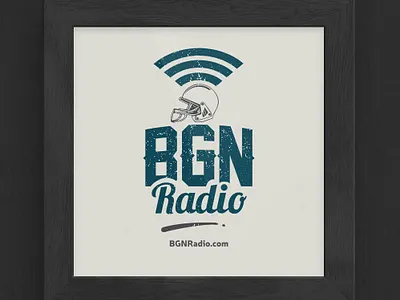 BGN Radio Logo branding business logo design hire me logo playful logo textured logo vector vintage vintage logo vintage logo design