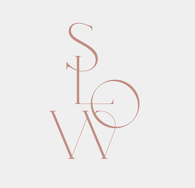 Slow branding logo