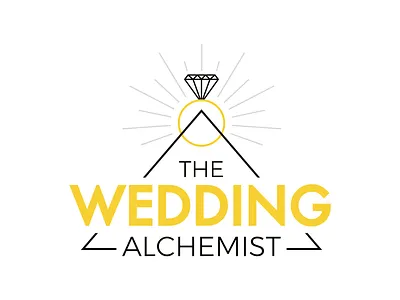The Wedding Alchemist branding design flat logo minimal vector web