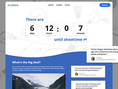 Countdown Timer countdown countdown timer countdowntimer dailyui design desktop event event landing page event page landing landing page design ui ui design ux ux design uxdesign web website