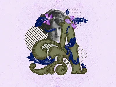 Alelí 36 days of type 2020 36 days of type lettering collage collage art digital art graphic design illustration lettering