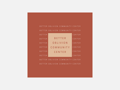 Better Oblivion Community Center – Better Oblivion Community Cen 100 day project album cover design better oblivion community center graphic design minimalism personal project typogaphy