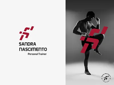 Sandra Nascimento Personal Trainer design fitness gym logo logo design personal trainer sprint visual identity