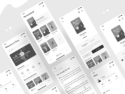 Read app app black white dark app design icon mobile mobile ui read reader reading reading app ui ux