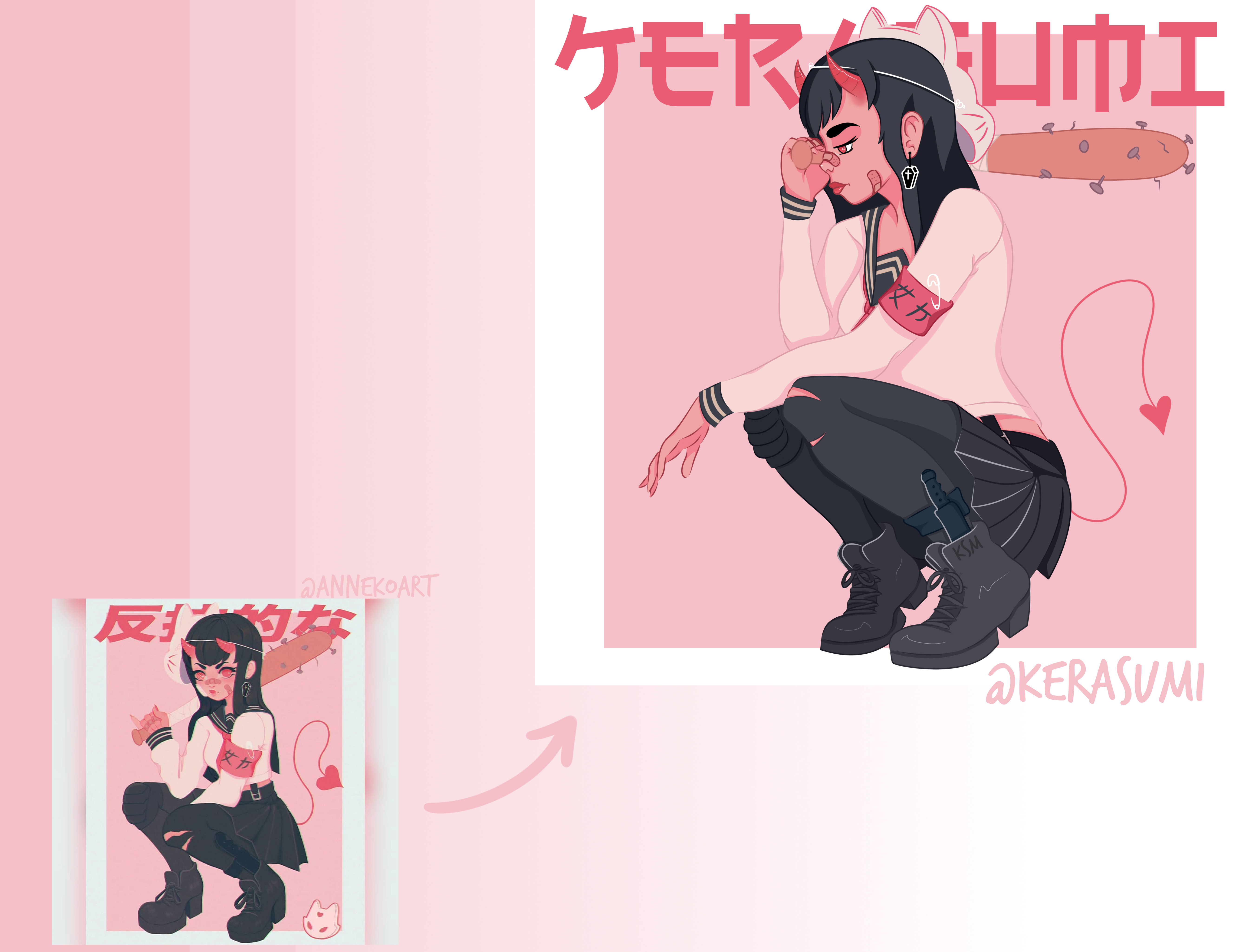 Example of Sukeban - draw this in your style