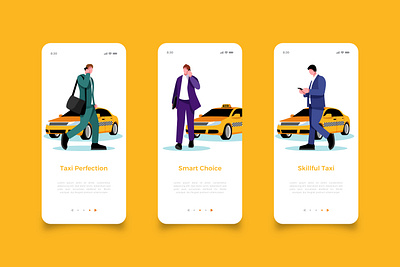 Taxi App branding design illustration illustrator minimal typography ui ux vector website