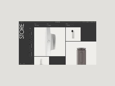 Store concept / WIP clean fullscreen interface minimal promo site ui ux web webdesign