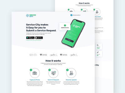 Service City - LandingPage app branding cleancity colors design garbage landign page landingpage modern servicecity ui uidesign userinterface ux webdesign weblayout website website concept website design websites