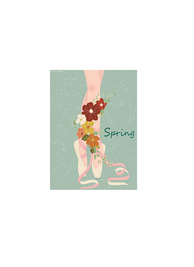 Spring design graphic illustrator photoshop