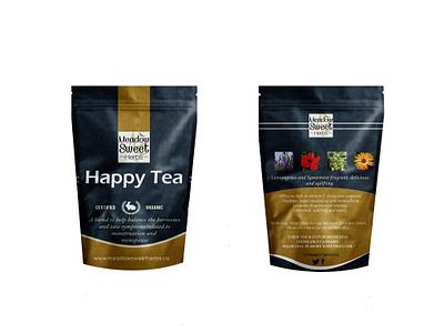 Happy Tea 3d marijuana mockup packaging packagingdesign pouch mockup