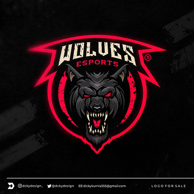 wolfes design esportlogo esports esports mascot game streamer gamelogo gamestreaming gaming gaminglogo graphic design illustration logomaker mascot mascot logo mixer twitch twitch logo