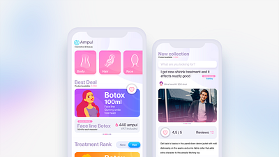 Cosmetics Beauty design hair mobile app treatment ui