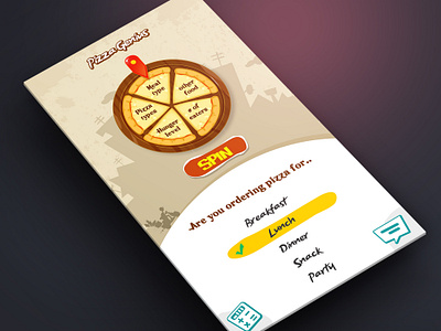 Pizza Genius delivery game design lunch pizza spin