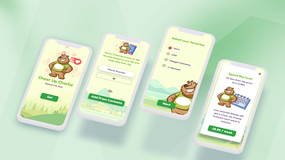 Cheer Up cheer design favorites mobile app ui
