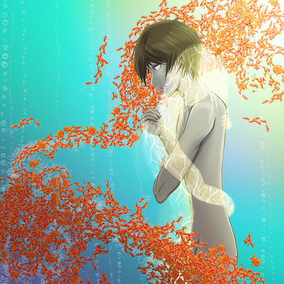 The memories scarred and the vision is blurred character character design clip studio paint colorful conceptual illustration manga mangaart
