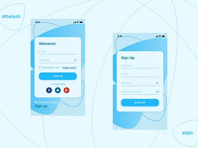 100 DailyUI #001 - Sign Up app daily ui dailyui dailyui 001 dailyuichallenge design sketch ui ux