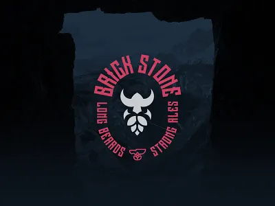 BrickStone Brewing Co. Logo badge beer brand identity branding brewery brewing craft brewery identity lockup logo logo design wordmark