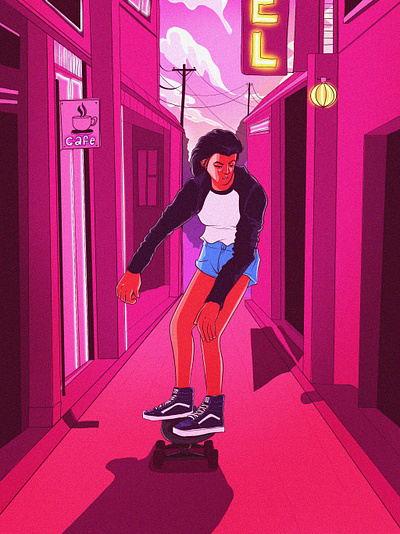 ride home brand character design city concept art design digital art drawing illustration illustration art illustration digital procreate shoes vans