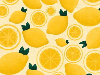 Easy peasy lemon squeezy citron design food fruit fun illustration procreate yellow