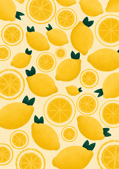 Easy peasy lemon squeezy citron design food fruit fun illustration procreate yellow