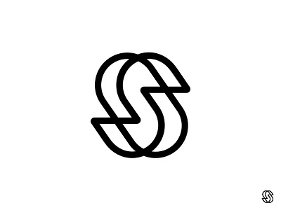 S circles logo logotype mark monogram