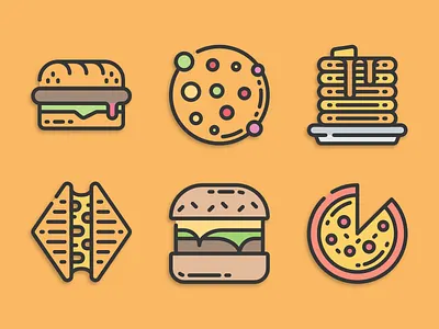 Fast food icons designer fast food icon designs icons icons design icons pack iconset illustration