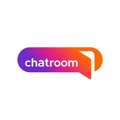 Chatroom group chat app logo concept branding chat app fresh fun icon logo design logo design branding logodesign social