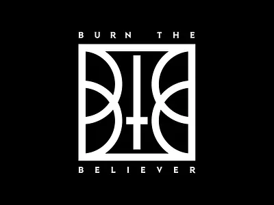Burn The Believer band black clean design icon logo monogram music type typography